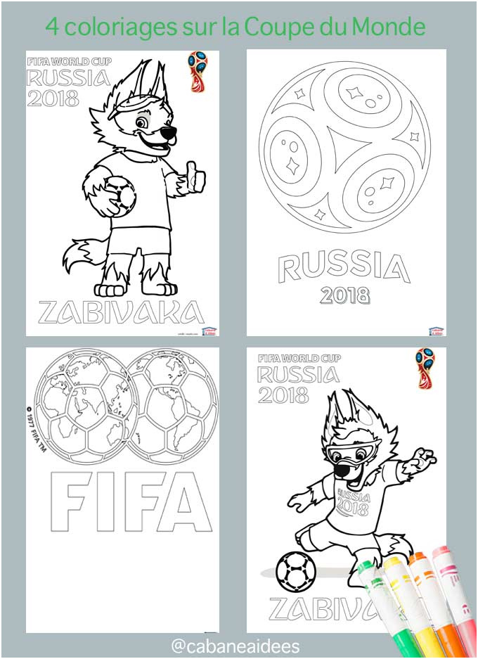 coloriages coupe monde foot 2018