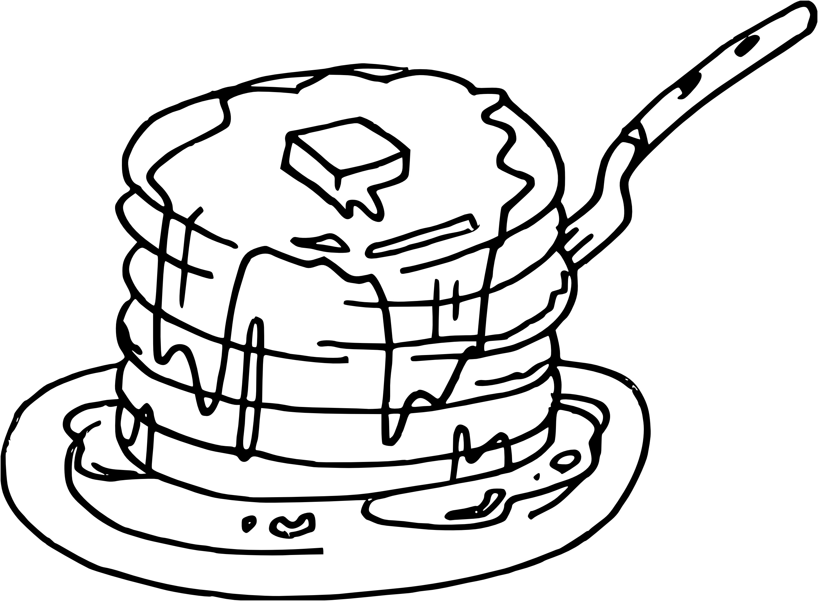 coloriage crepes delicieuses