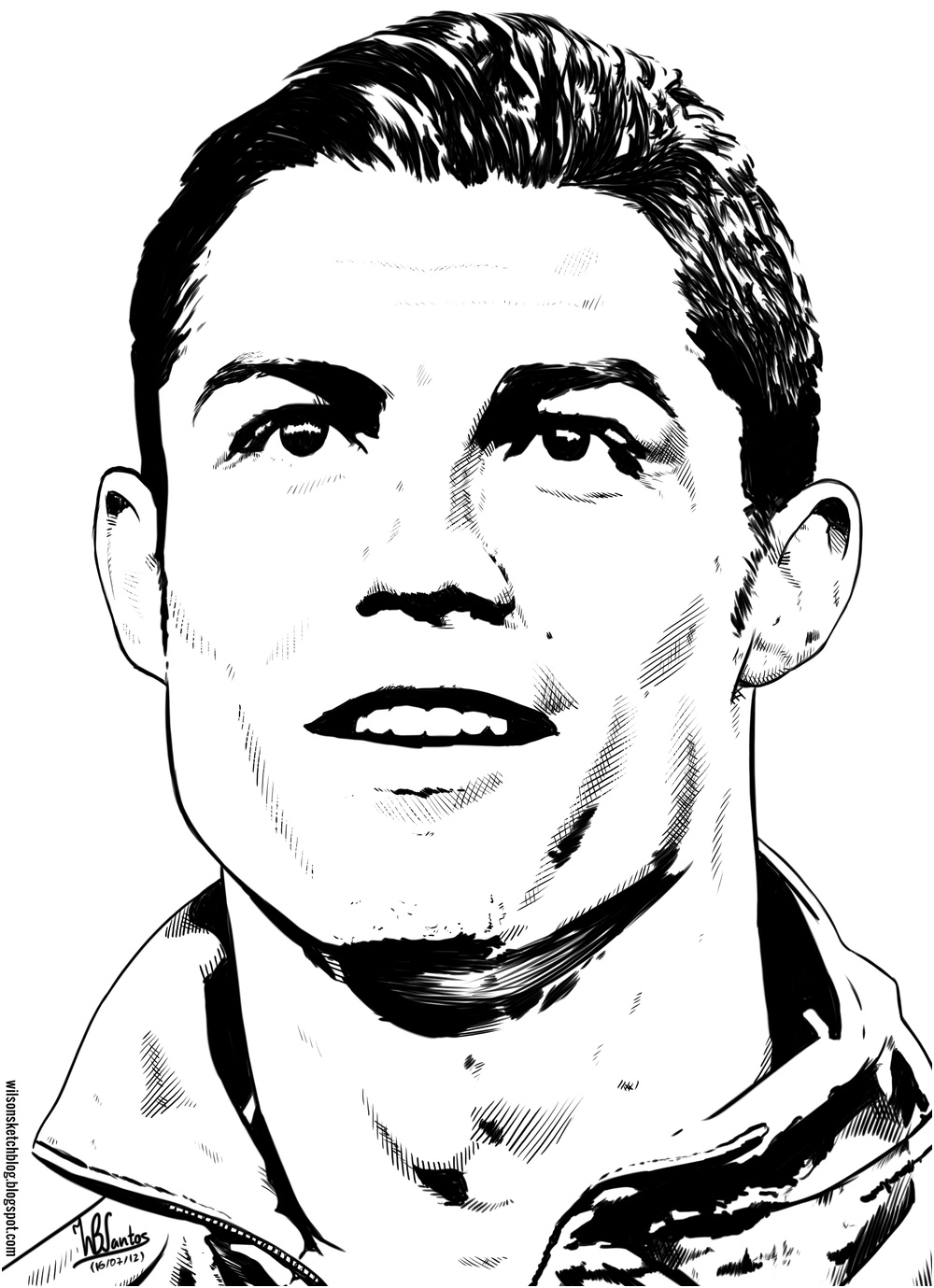 cristiano ronaldo coloring pages