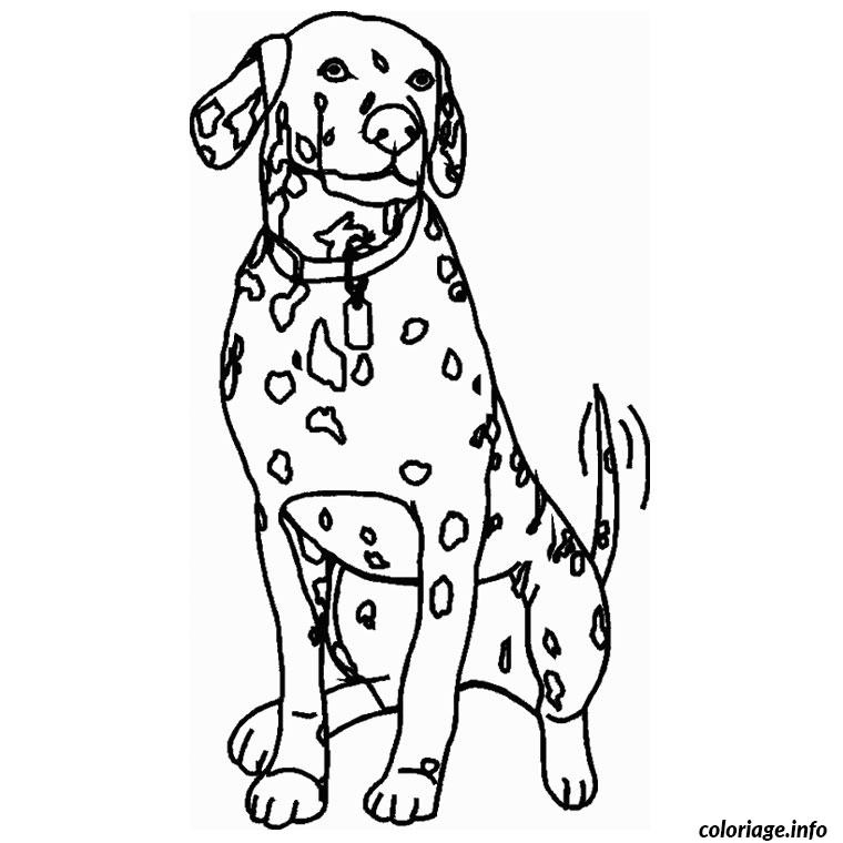 chien dalmatien coloriage 2159