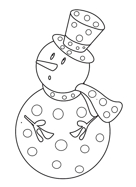 2158 janna coloriage du bonhomme de neige