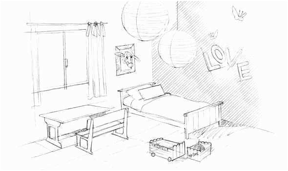 dessin de chambre facile genial dessin en perspective d une chambre image