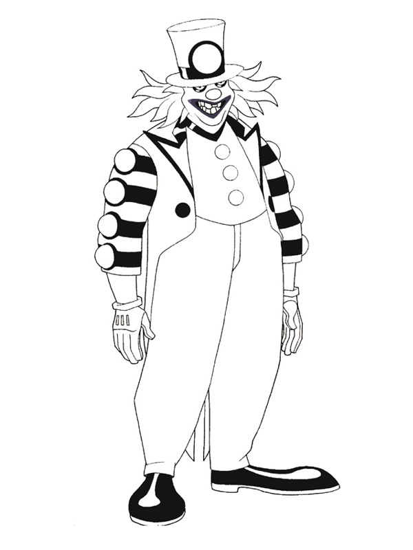coloriage Ben 10 le clown
