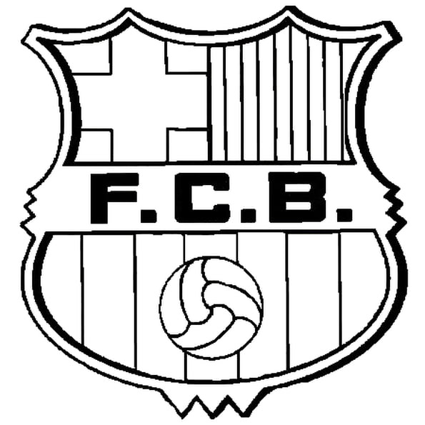 fc barcelone coloriage