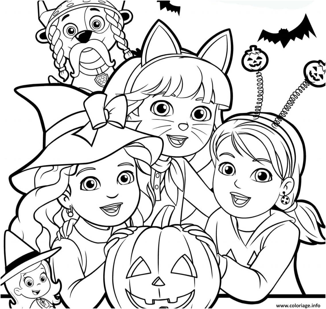 halloween pat patrouille dora exploratrice citrouille coloriage dessin