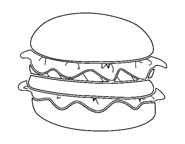 hamburguesa con lechuga