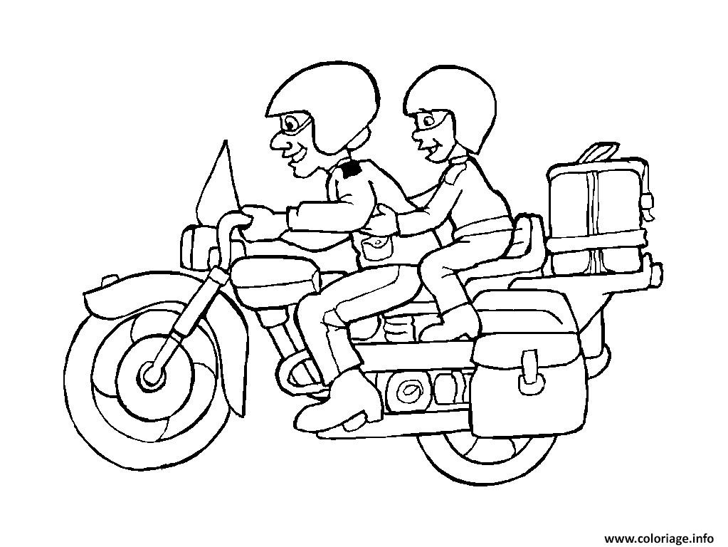 moto facile 46 coloriage