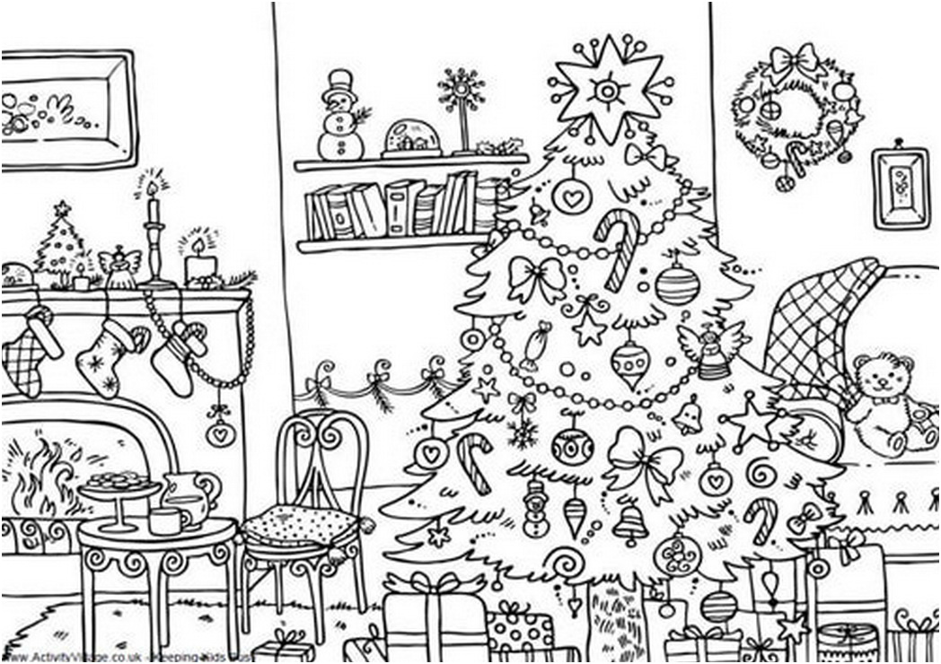 printable christmas coloring pages activity village that are hard