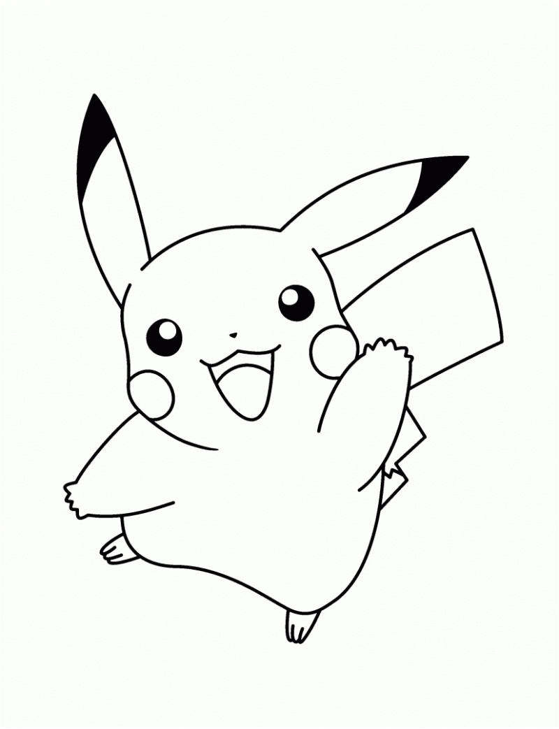 dibujos de pikachu para colorear