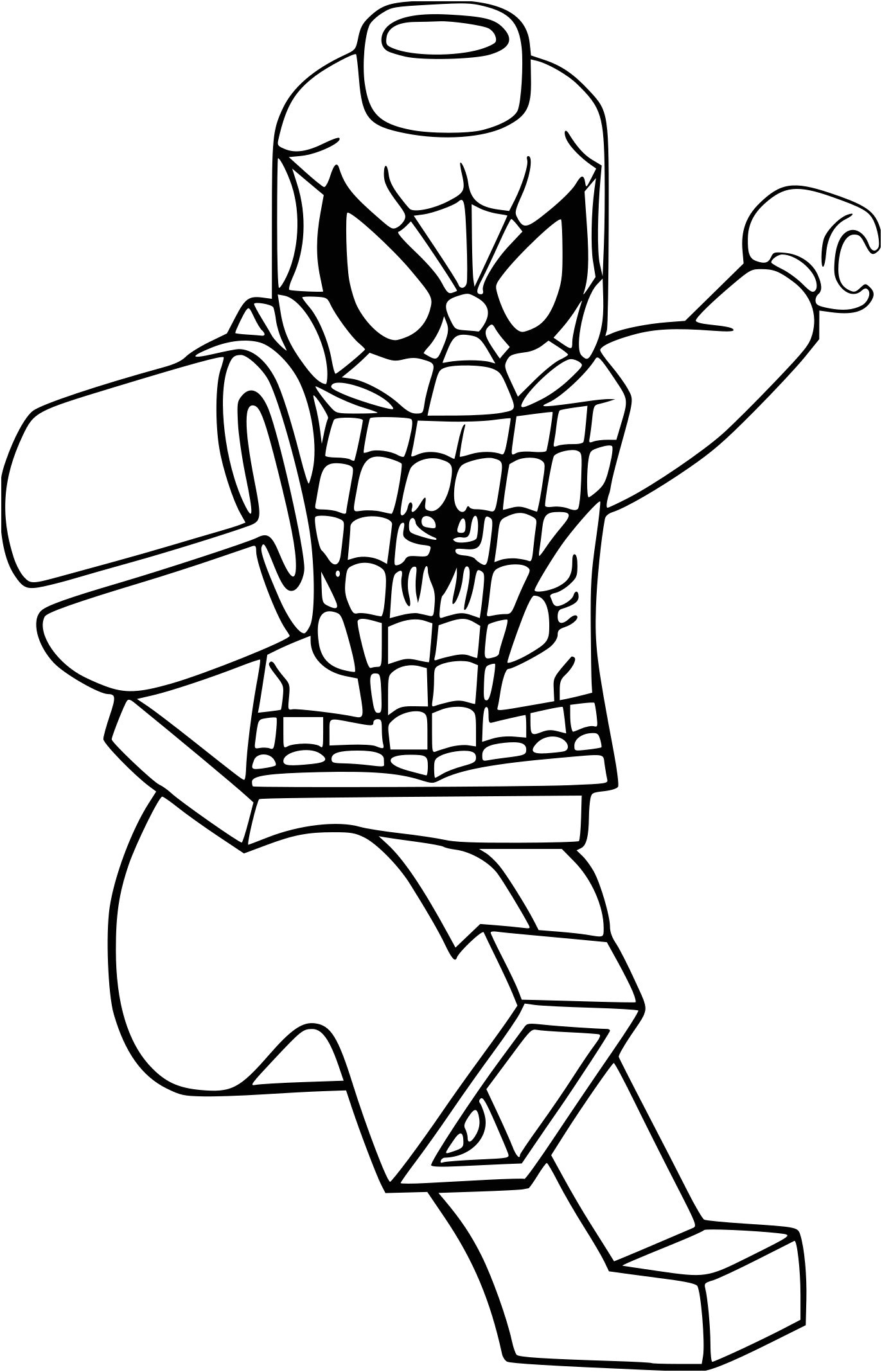 coloriage de spiderman a imprimer gratuit