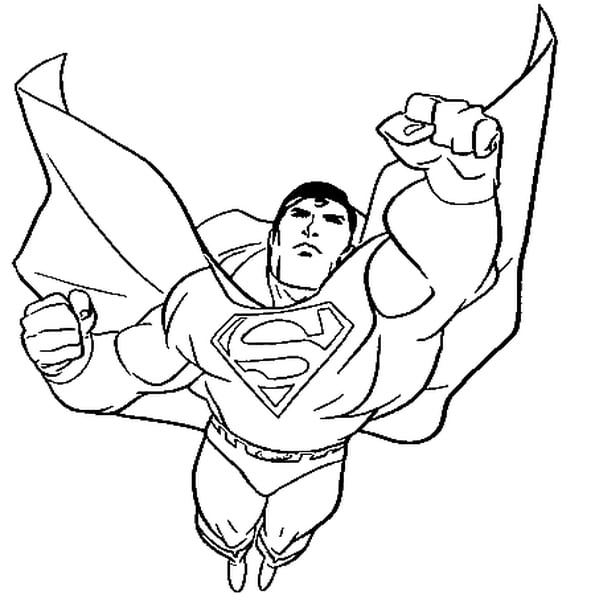 superman 3 coloriage