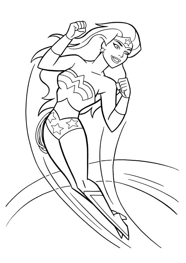 wonderwoman coloring page