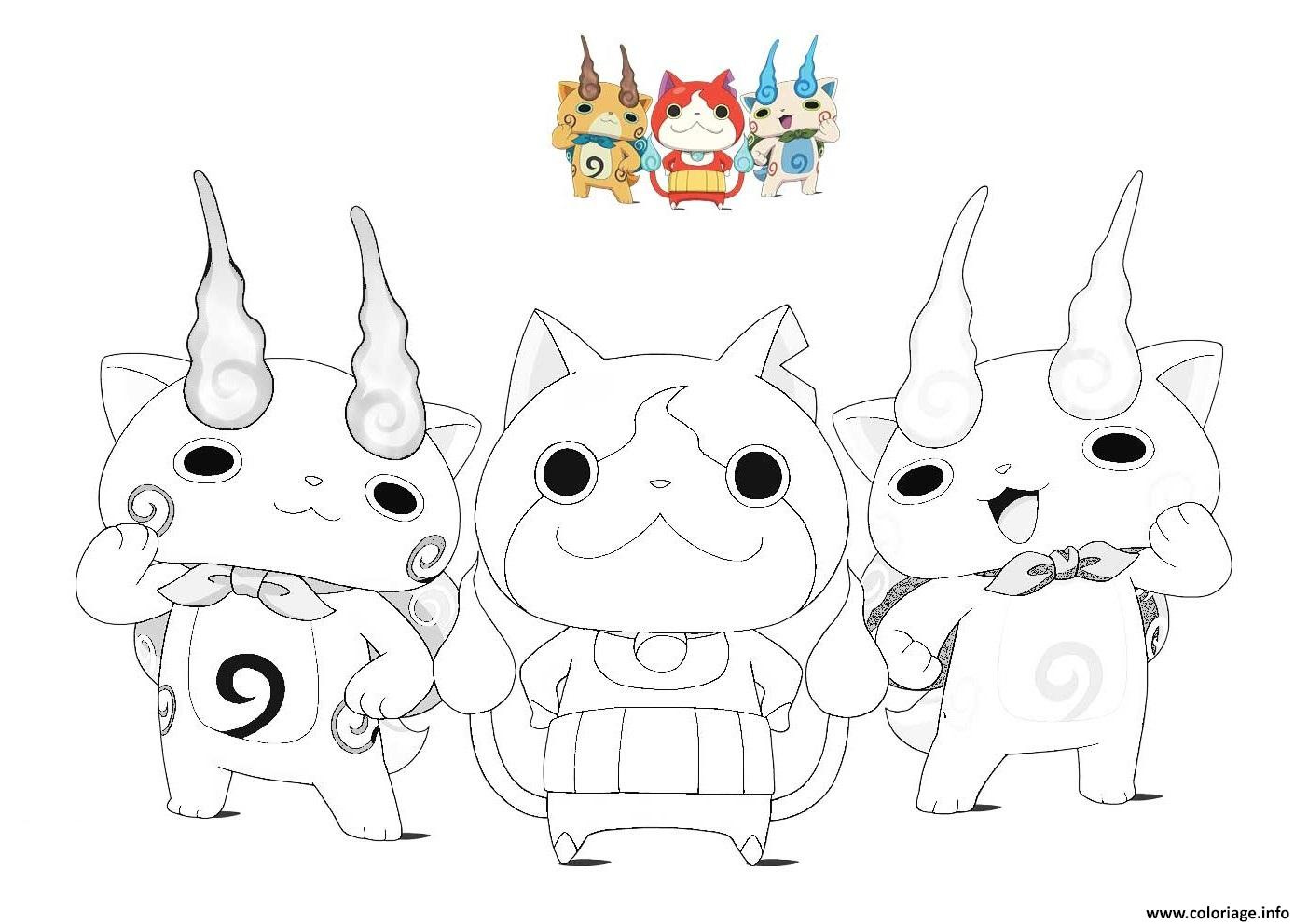 yo kai watch 3 coloriage