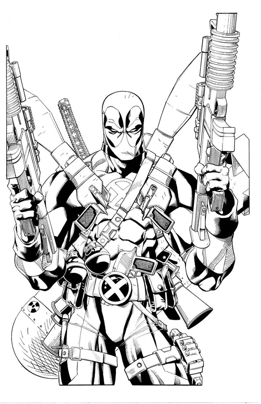 deadpool coloring pages