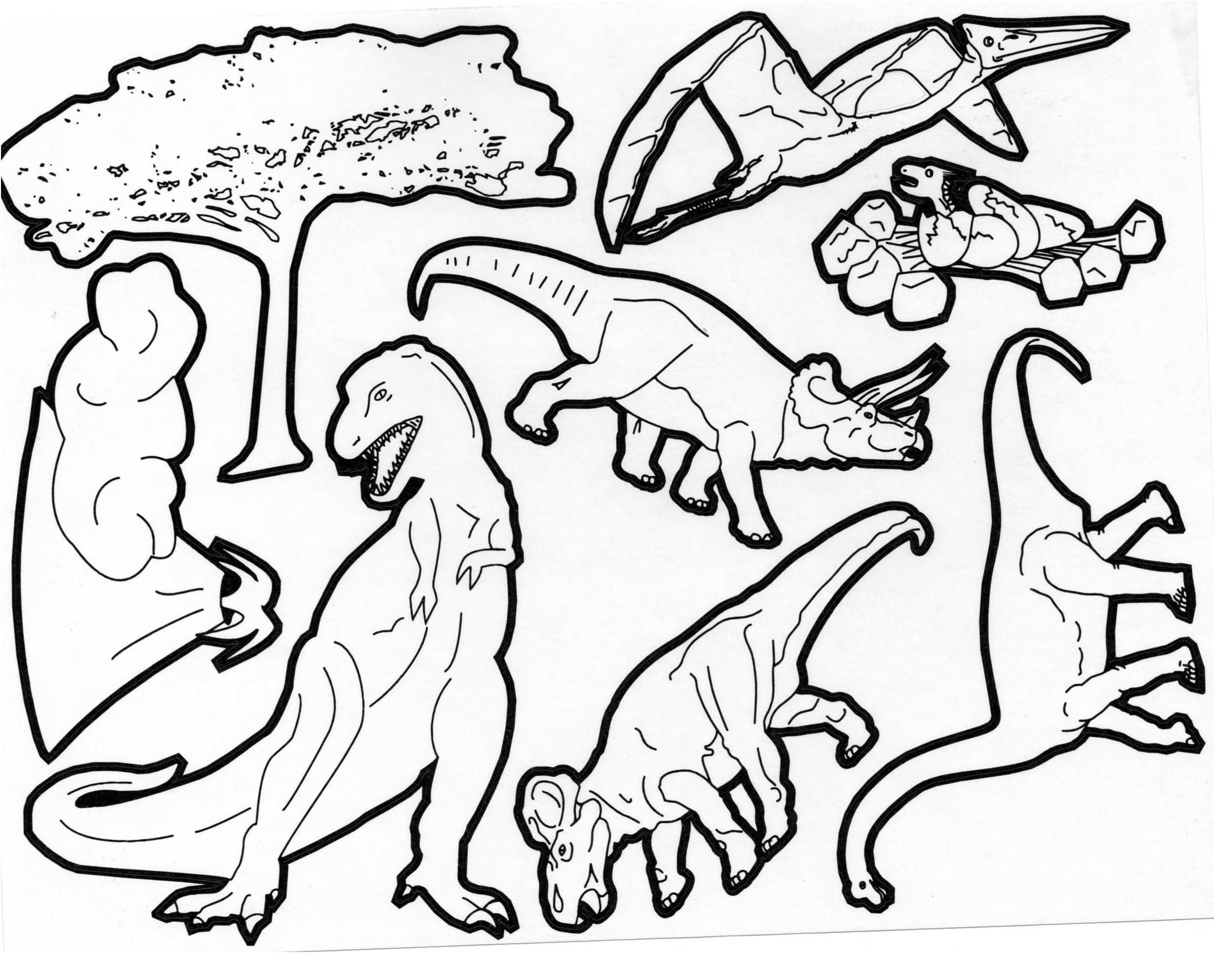 dessin a colorier dinosaure gratuit en ligne