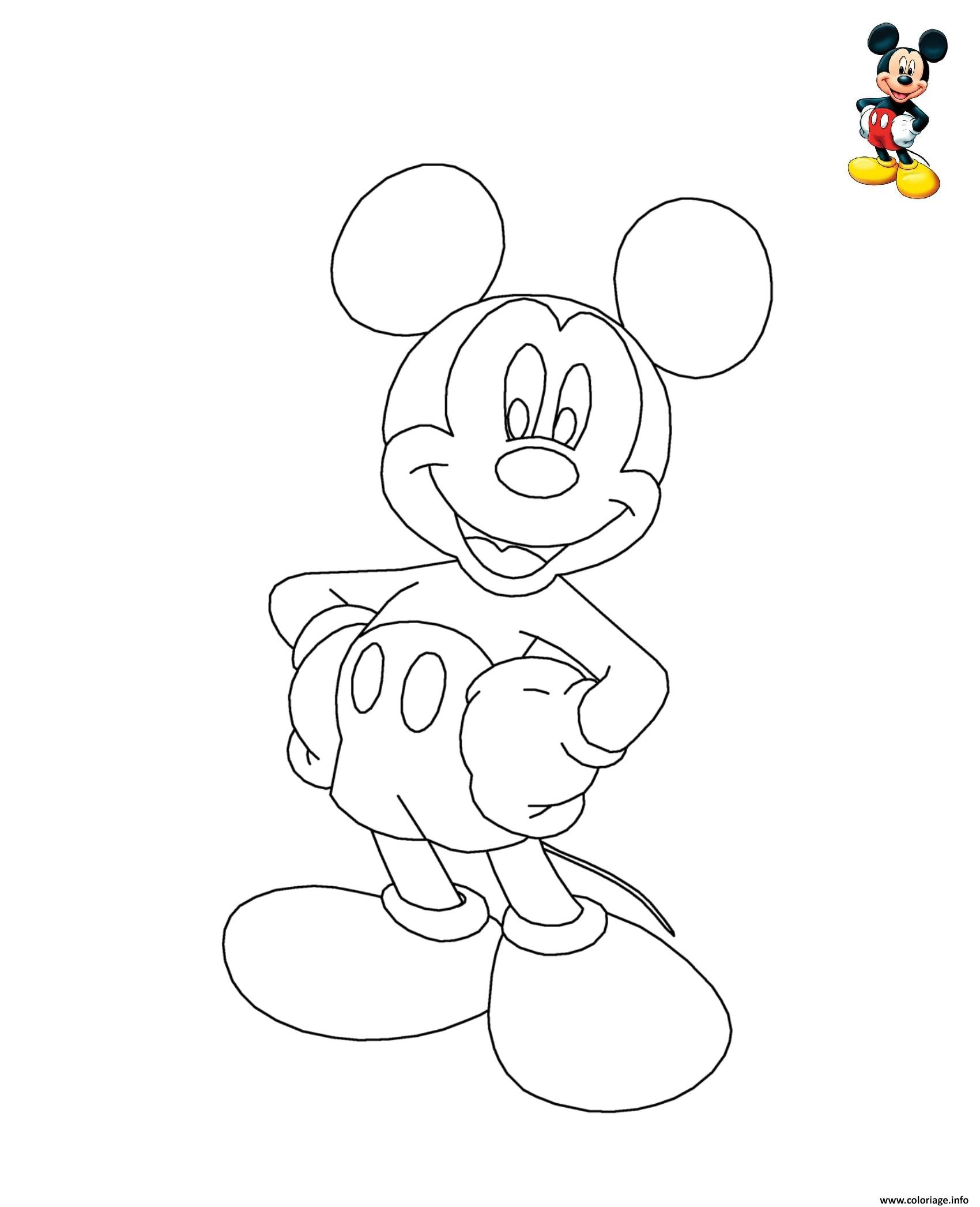 mickey mouse disney coloriage
