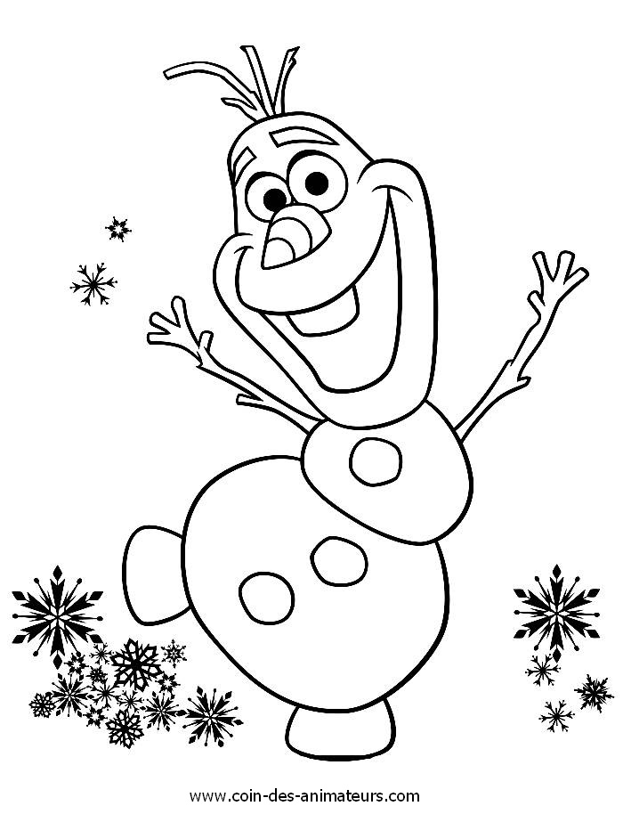 coloriages reine des neiges et olaf le coin des animateurs