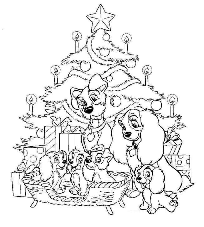 disney christmas coloring pages