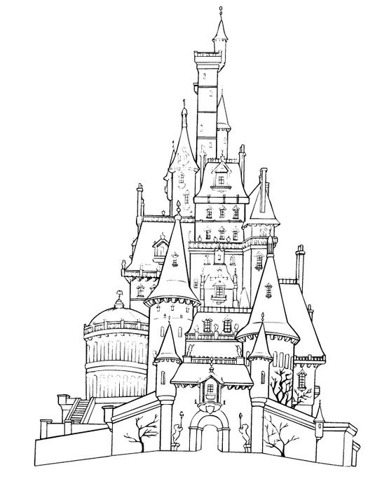 coloriage disneyland