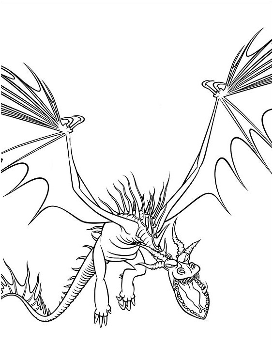 coloriage dragon 2