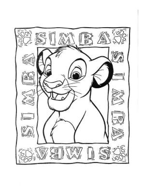 coloriage de roi lion 1 simba