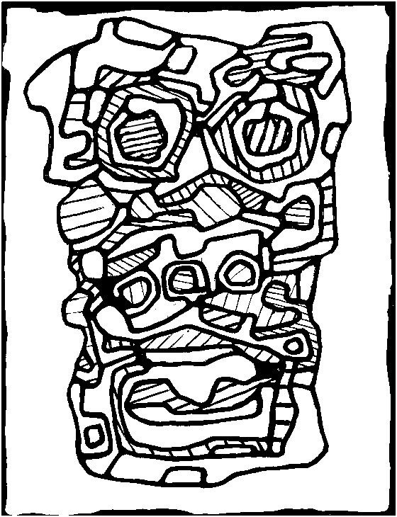 coloriages adultes jean dubuffet