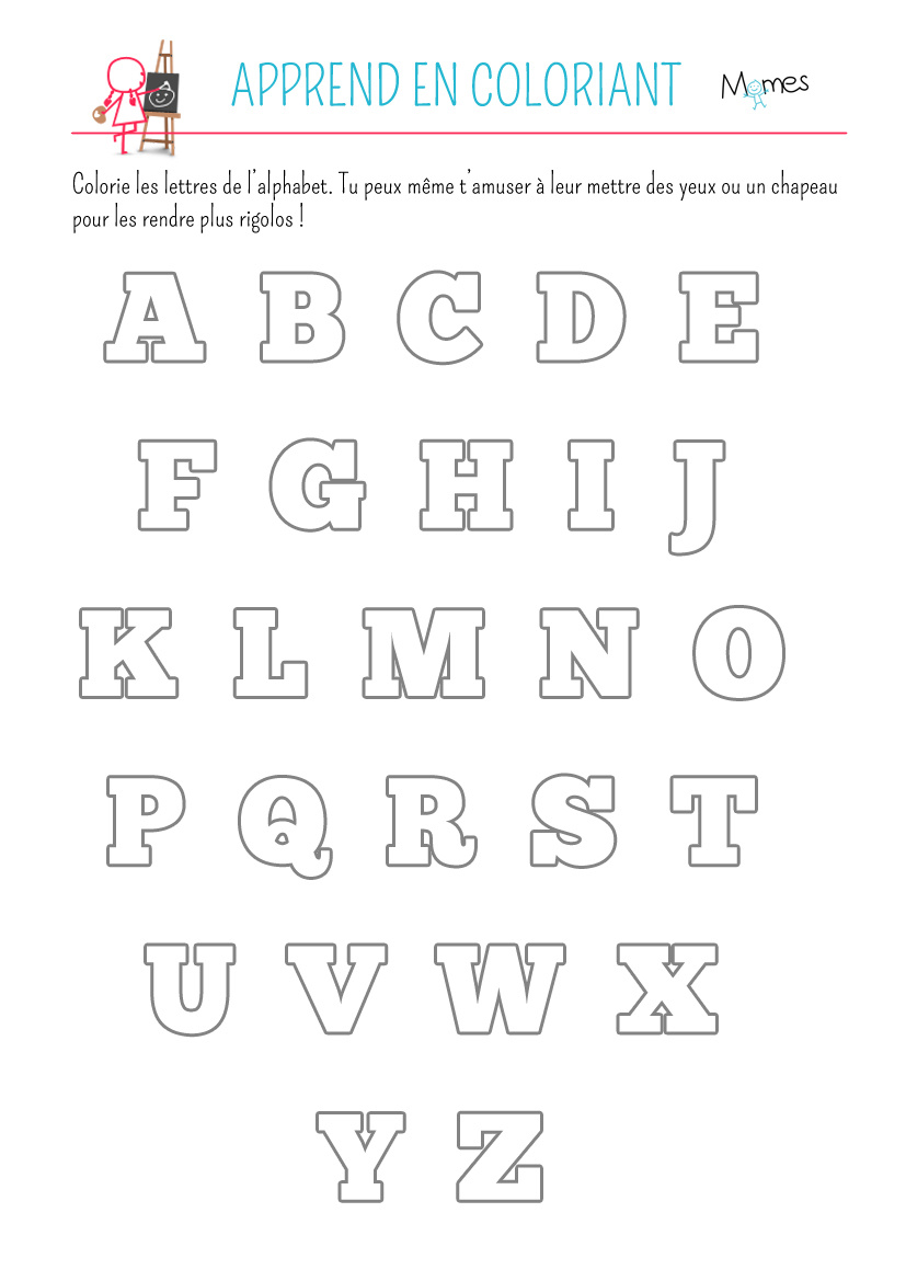 Coloriage de l alphabet