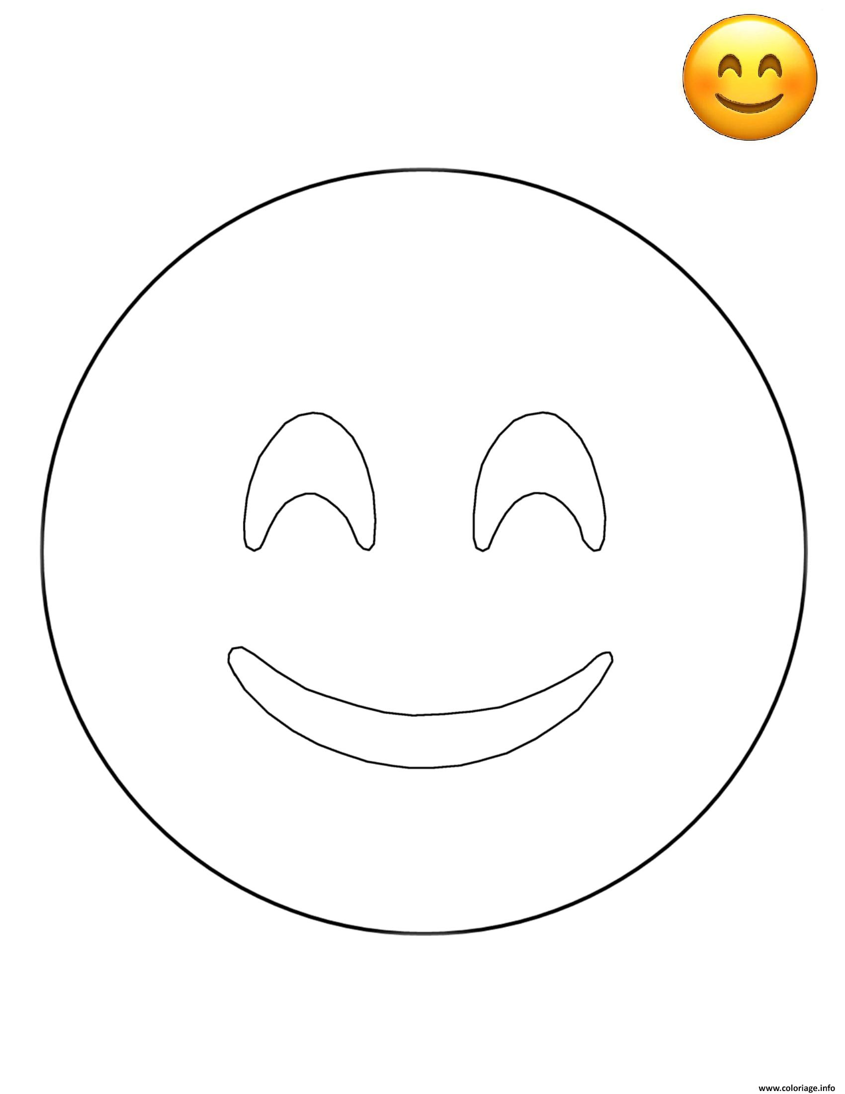 dessin coloriage emoji