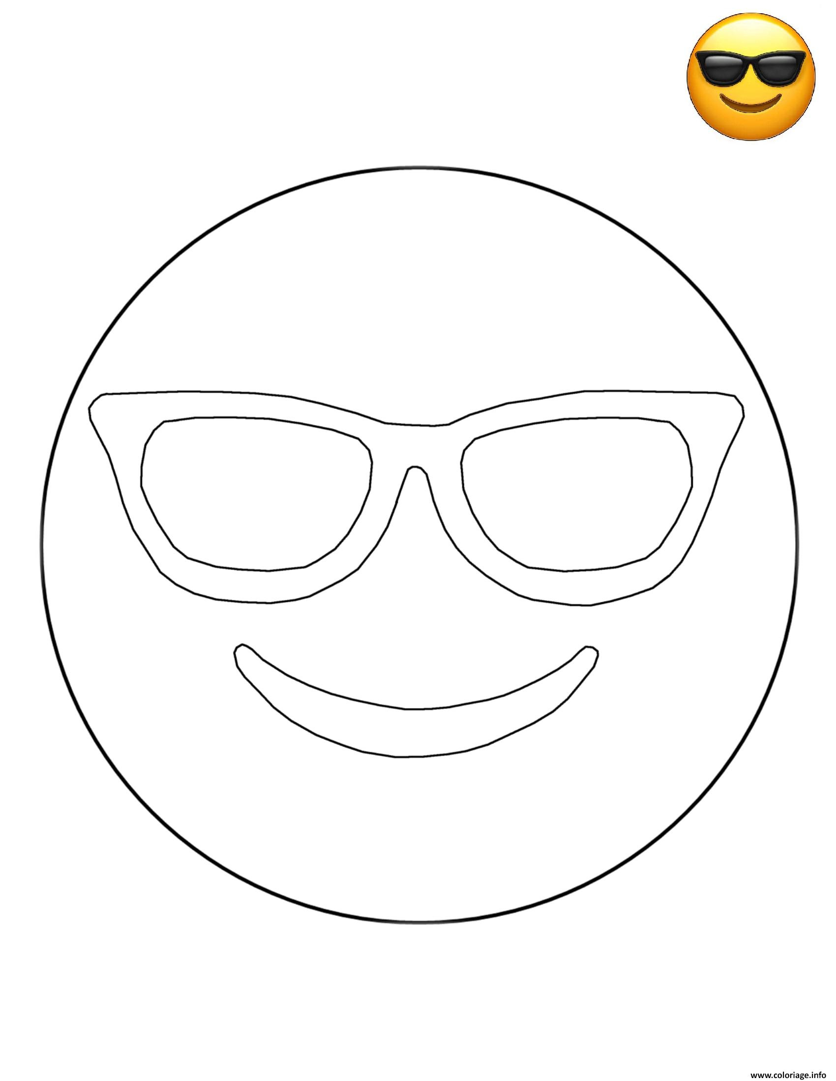 dessin coloriage emoji