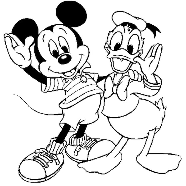 mickey mouse coloriage