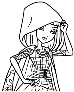 coloriage ever after high madeline
