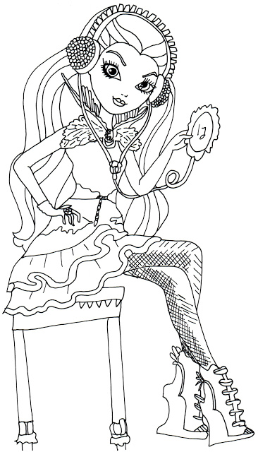 coloriage ever after high holly ohair