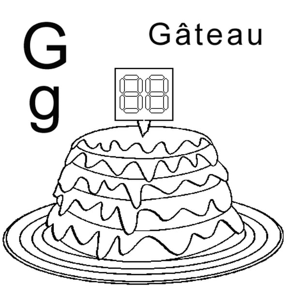 dessin gateau au chocolat