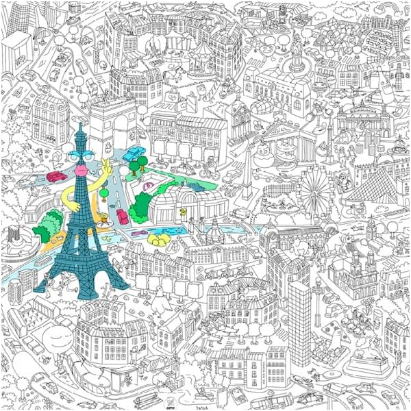 rouleau coloriage geant paris 3566