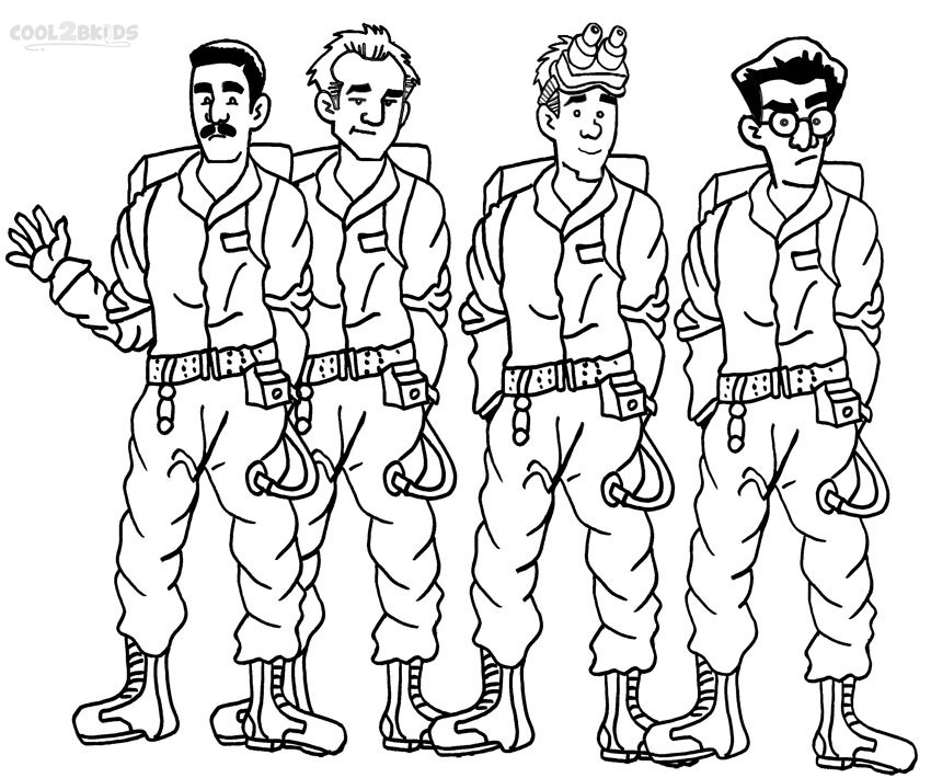 ghostbusters coloring pages