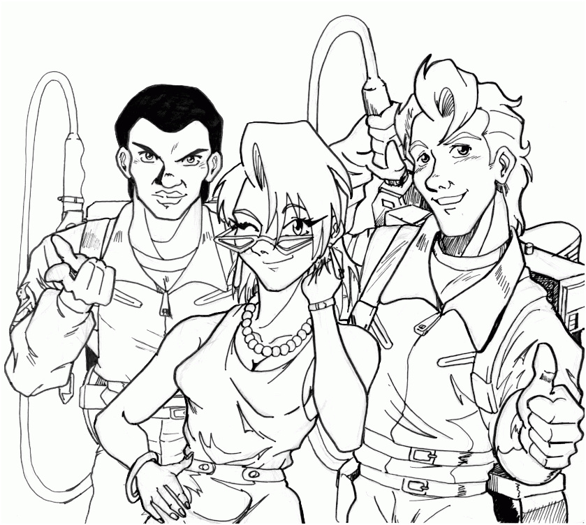 ghostbusters coloring pages