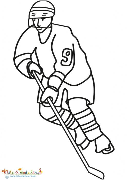 coloriages sur le hockey sur glace