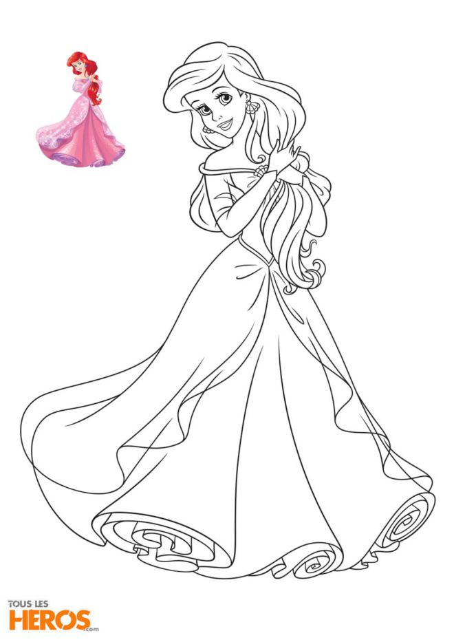 coloriages disney princesses