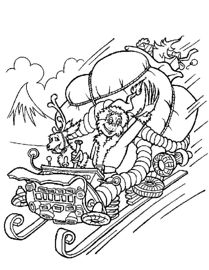 grinch coloring pages
