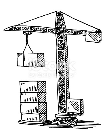 construction crane building blocks drawing gm