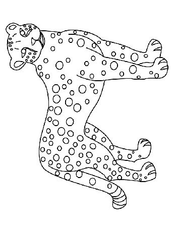 Coloriage Le guepard