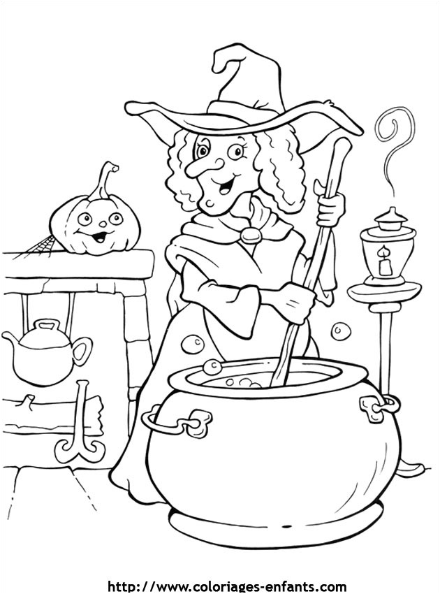 coloriage d halloween a imprimer qui fait peur