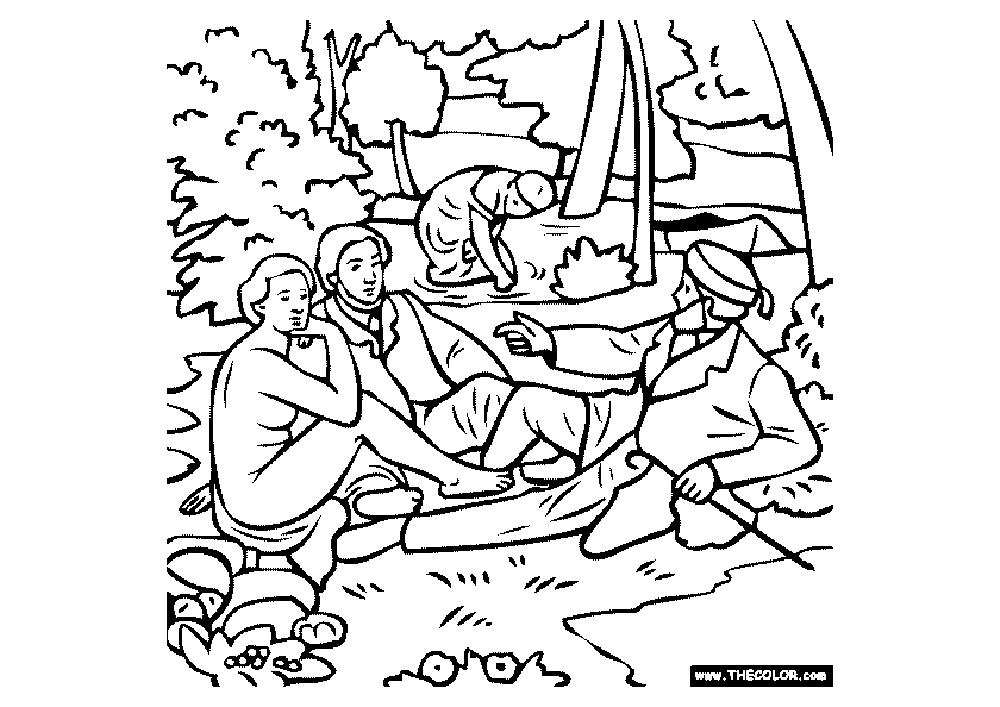 image=manet coloriage manet dejeuner sur l herbe 2