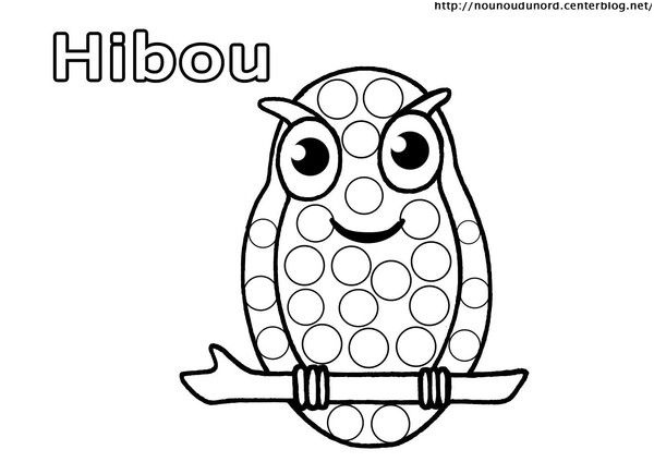 rub coloriage automne hibou