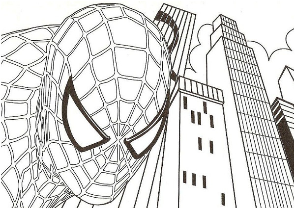 coloriage spiderman a imprimer