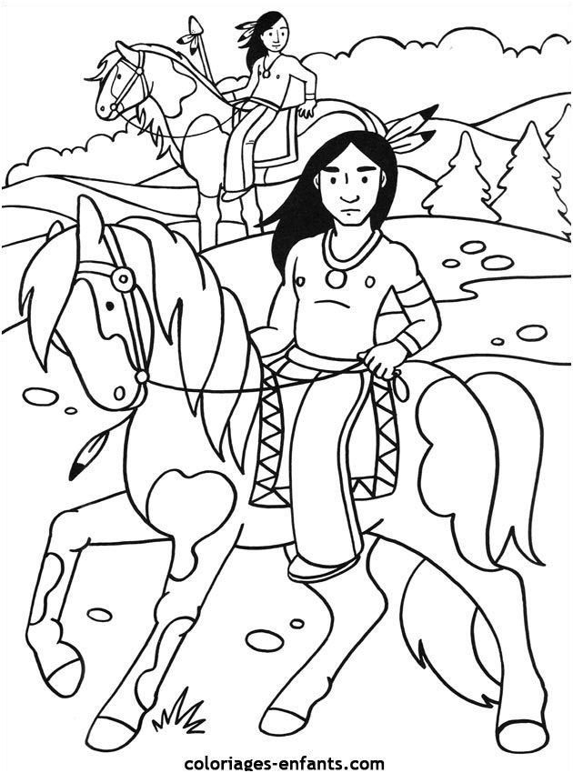coloriage in n cheval