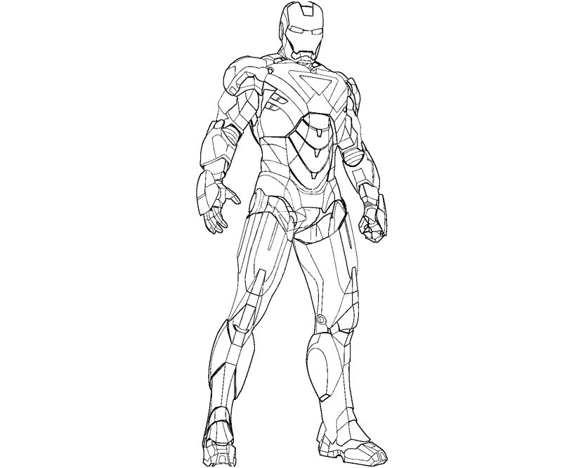 coloriage ironman a imprimer