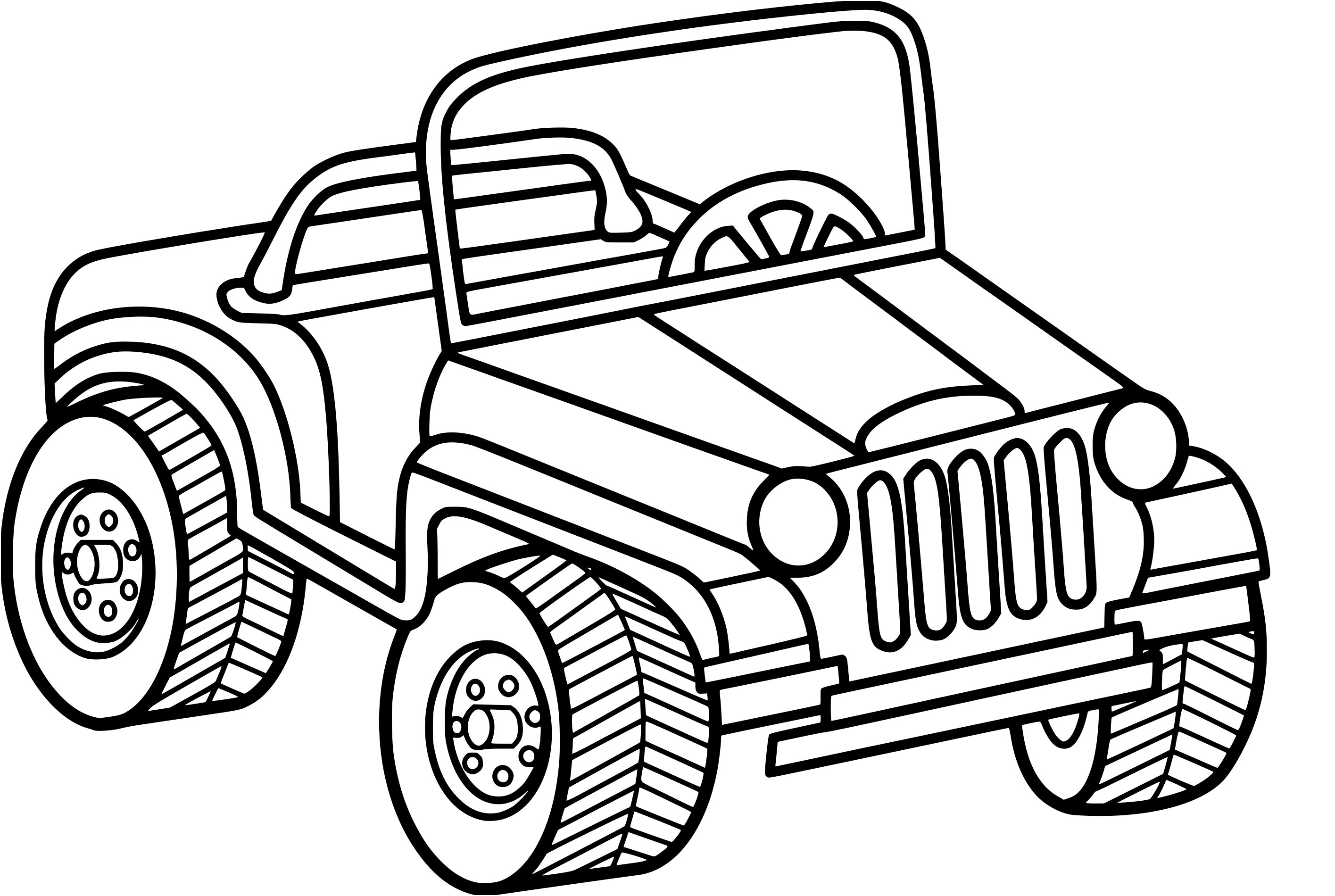 coloriage jeep