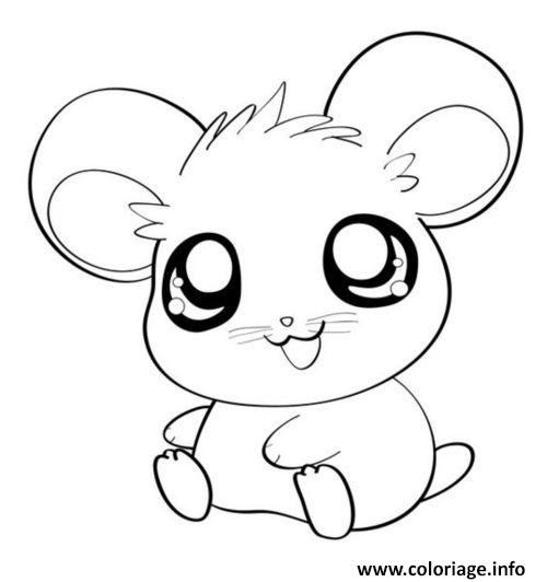 hamster cute mignon animaux coloriage dessin