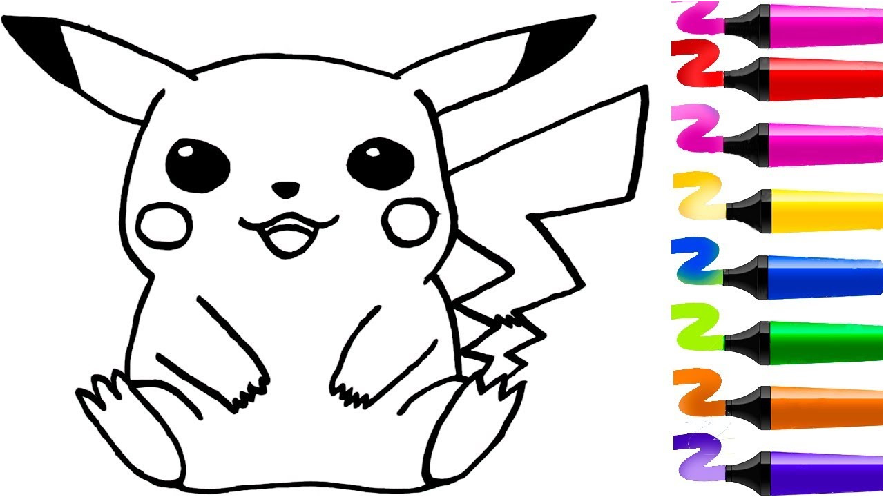coloriage pikachu colorier dessin imprimer coloriage en 2018 coloriages gratuits imprimer
